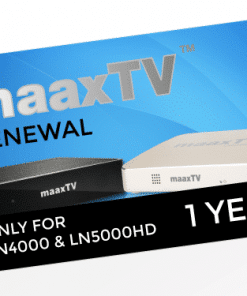 MAAXTV LN4000/5000 - 1 Year Renewal Card / PIN
