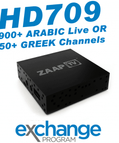 ZAAPTV HD709 - New 2018 Model - Exchange Program